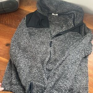 SO Black and Gray Teddy Jacket